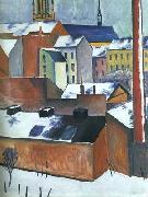 St Mary im Schnee August Macke